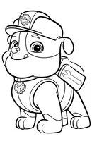 Paw Patrol kleurplaat 28